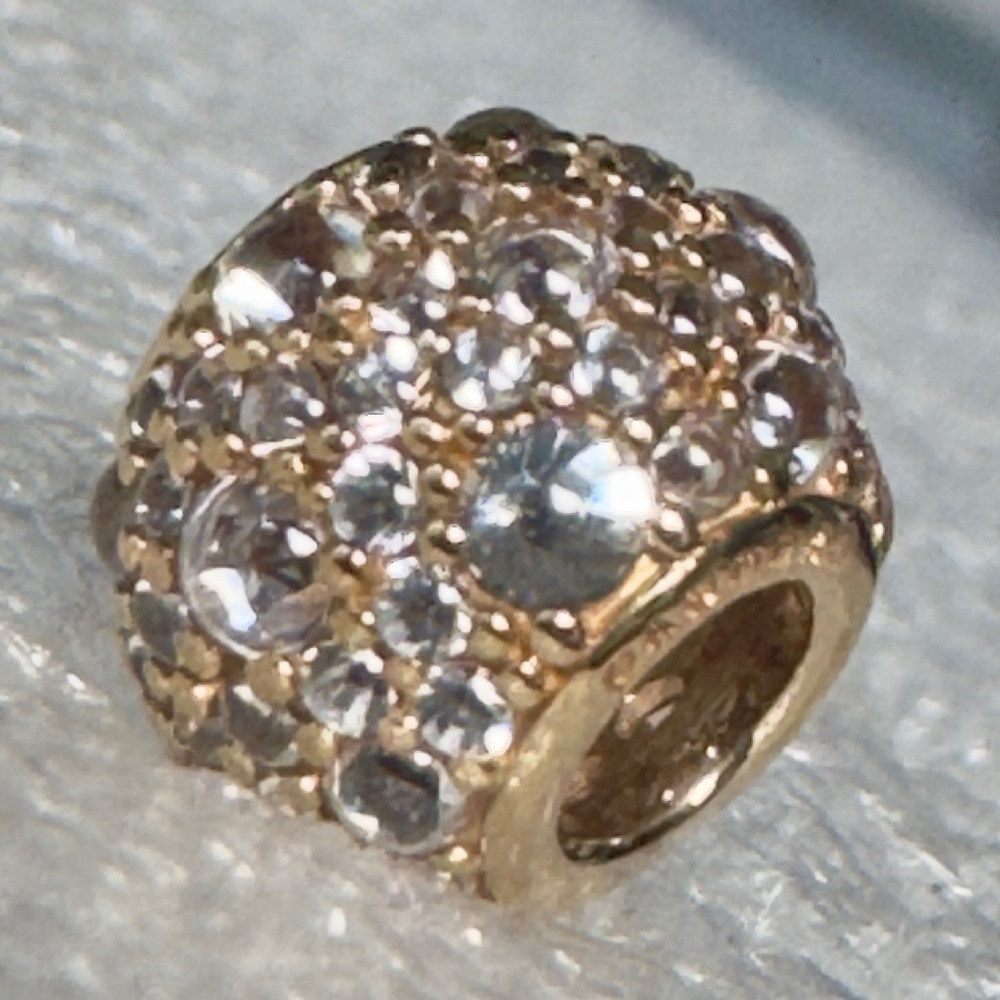 NEW❗️100% Authentic Pandora 14k Gold Yellow Shimmering Droplets Charm - Picture 5 of 10
